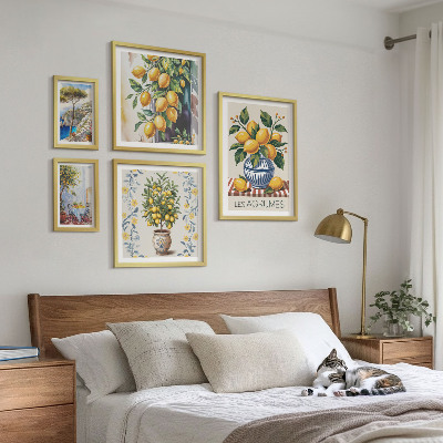 Bilderset fürs sofa Zitrusfrüchte im mediterranen Stil