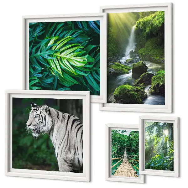 Bildergalerie-Set für die Wand mit tropischen Naturlandschaften