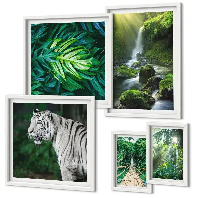Bildergalerie-Set für die Wand mit tropischen Naturlandschaften