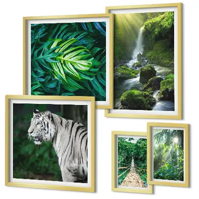 Bildergalerie-Set für die Wand mit tropischen Naturlandschaften