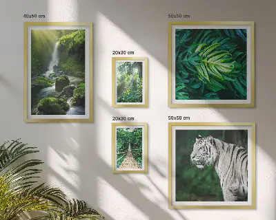 Bildergalerie-Set für die Wand mit tropischen Naturlandschaften