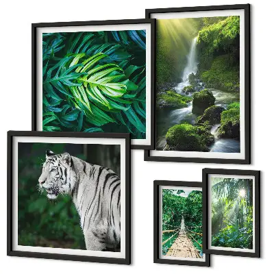 Bildergalerie-Set für die Wand mit tropischen Naturlandschaften