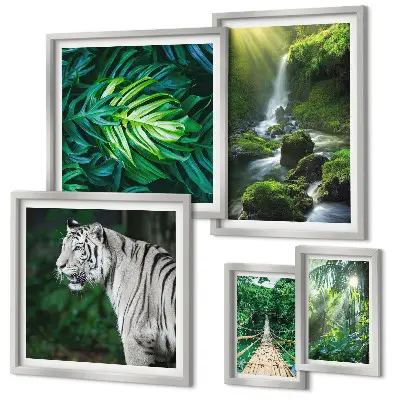 Bildergalerie-Set für die Wand mit tropischen Naturlandschaften