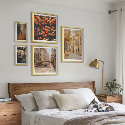 Modernes wandbilder-set Charmante Straßen voller Aromen