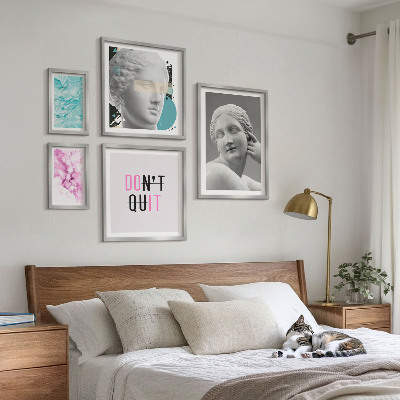 Bilderset fürs sofa Stilvolle, klassisch-moderne Dekorationen