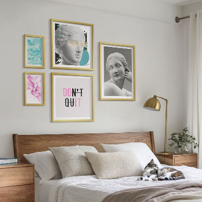 Bilderset fürs sofa Stilvolle, klassisch-moderne Dekorationen