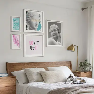 Bilderset fürs Sofa stilvolle und klassisch-moderne Wanddekoration