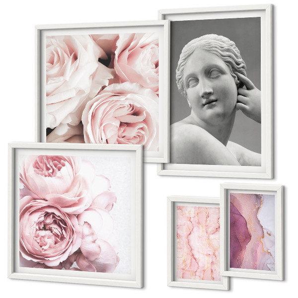 Bildergalerie-set für die wand Klassische Blumenskulpturen