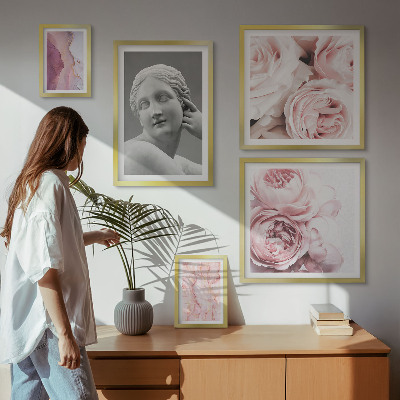 Bildergalerie-set für die wand Klassische Blumenskulpturen