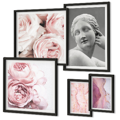 Bildergalerie-set für die wand Klassische Blumenskulpturen