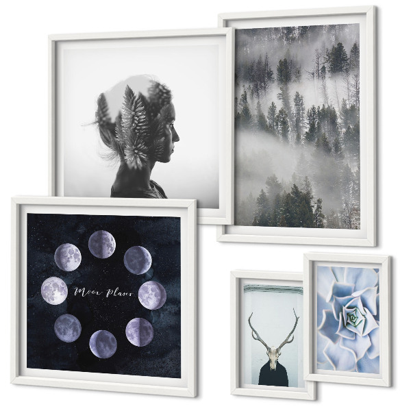 Bildergalerie-set für die wand Naturwald-Raummotive