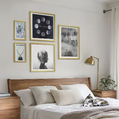 Wandbilder-Set Naturwald mit stimmungsvollen Raummotiven
