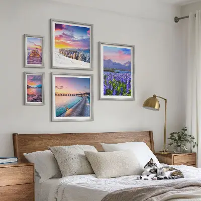 Bildergalerie-Set für die Wand mit Motiven von Landschaften, Natur, Bergen und Ausblicken