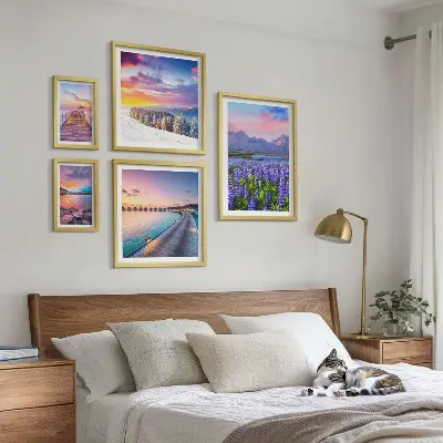 Bildergalerie-Set für die Wand mit Motiven von Landschaften, Natur, Bergen und Ausblicken