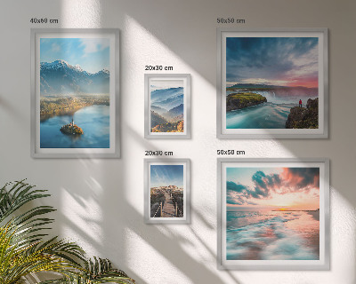 Modernes wandbilder-set Berglandschaften, Wasserfälle