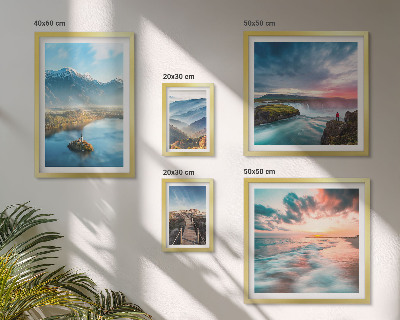 Modernes wandbilder-set Berglandschaften, Wasserfälle