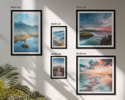 Modernes wandbilder-set Berglandschaften, Wasserfälle