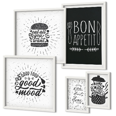 Modernes wandbilder-set Kücheninspirationen zum Kochen