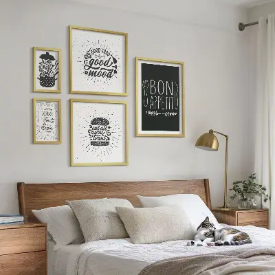Modernes Wandbilder-Set Kücheninspiration zum Kochen