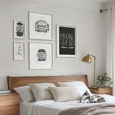 Modernes Wandbilder-Set Kücheninspiration zum Kochen