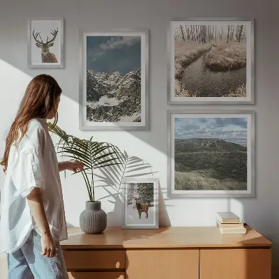 Bildergalerie-Set für die Wand wilde Natur und majestätische Berge