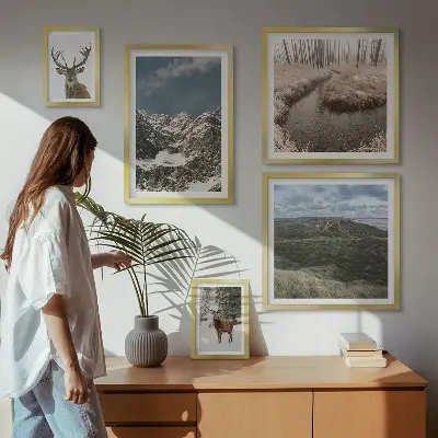 Bildergalerie-Set für die Wand wilde Natur und majestätische Berge