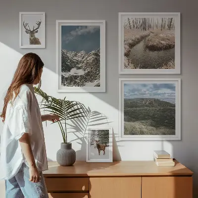 Bildergalerie-Set für die Wand wilde Natur und majestätische Berge