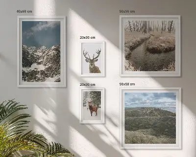 Bildergalerie-Set für die Wand wilde Natur und majestätische Berge