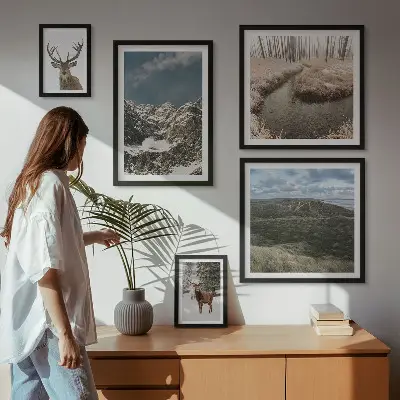 Bildergalerie-Set für die Wand wilde Natur und majestätische Berge