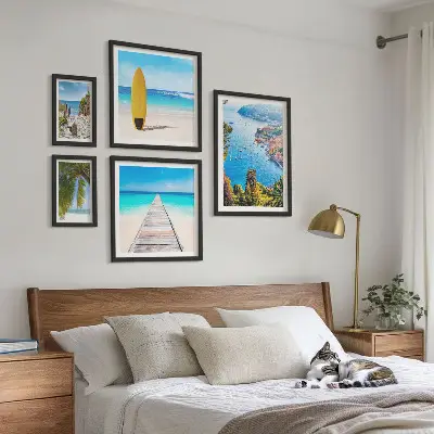 Wandbilder-Set mit Küstenlandschaften und Stränden