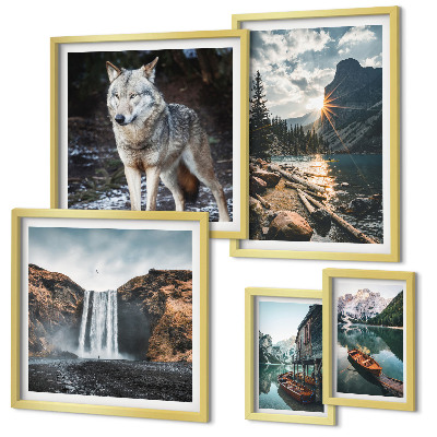 Bildergalerie-set für die wand Naturlandschaften und Tierwelt
