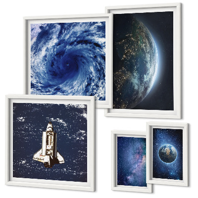 Modernes wandbilder-set Die kosmischen Landschaften der Erde