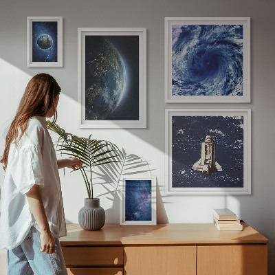 Modernes wandbilder-set Die kosmischen Landschaften der Erde