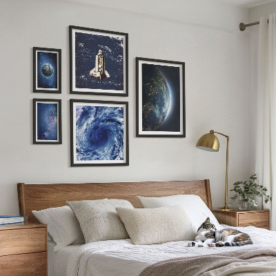 Modernes wandbilder-set Die kosmischen Landschaften der Erde