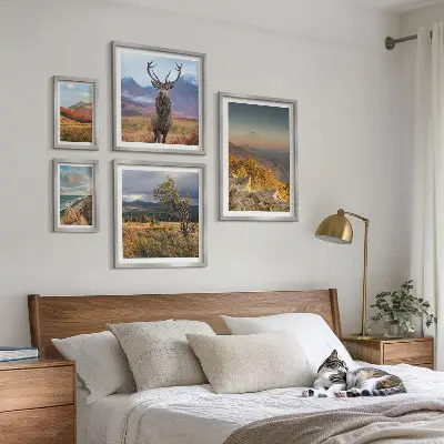 Wandbilder-Set Bergwildnislandschaften modernes Design