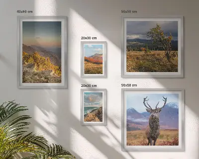 Wandbilder-Set Bergwildnislandschaften modernes Design