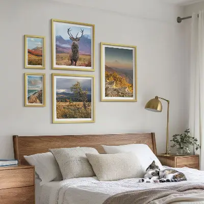 Wandbilder-Set Bergwildnislandschaften modernes Design