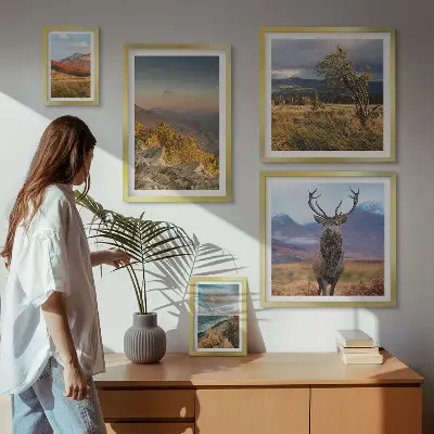Wandbilder-Set Bergwildnislandschaften modernes Design
