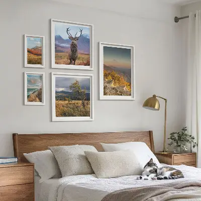 Wandbilder-Set Bergwildnislandschaften modernes Design
