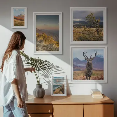 Wandbilder-Set Bergwildnislandschaften modernes Design