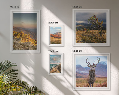 Modernes wandbilder-set Bergwildnislandschaften