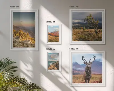 Wandbilder-Set Bergwildnislandschaften modernes Design
