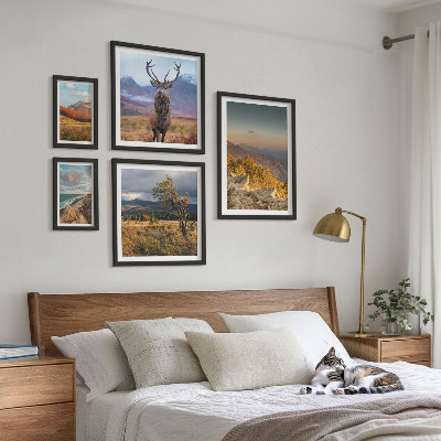 Modernes wandbilder-set Bergwildnislandschaften