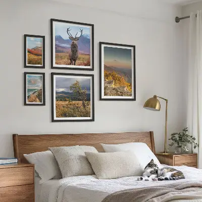 Wandbilder-Set Bergwildnislandschaften modernes Design