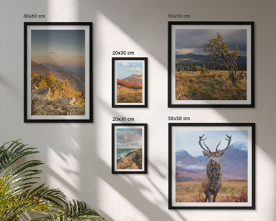 Modernes wandbilder-set Bergwildnislandschaften