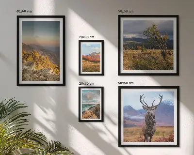 Wandbilder-Set Bergwildnislandschaften modernes Design