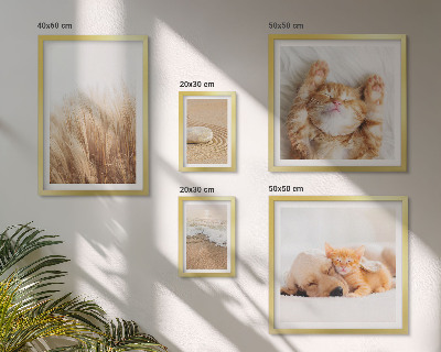 Modernes wandbilder-set Niedliche Tierlandschaften