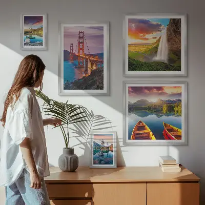 Bildergalerien-Set für die Wand Landschaften und Naturbrücken aus den USA