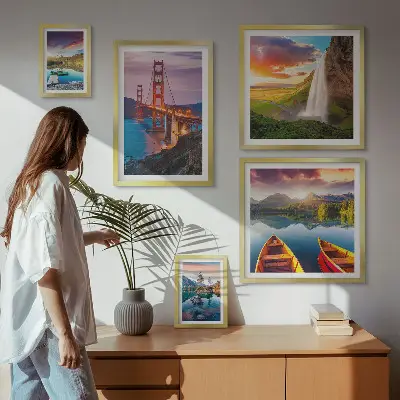 Bildergalerien-Set für die Wand Landschaften und Naturbrücken aus den USA