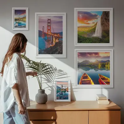 Bildergalerien-Set für die Wand Landschaften und Naturbrücken aus den USA